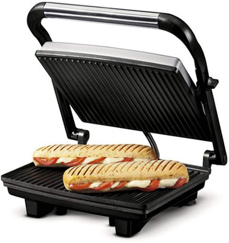 Nova 2 Slice Panini Grill Sandwich Press Grill, Toast(Grey)