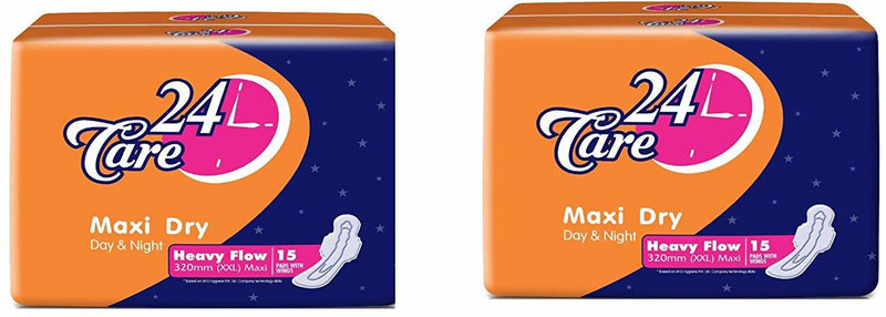24 care REY ENTERPRISE Maxi Dry Sanitary Pad(Pack of 2)