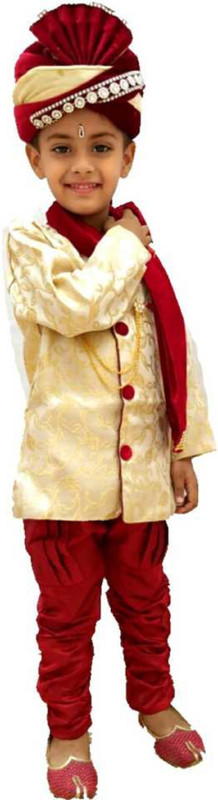 fashion collection Boys Festive & Party Sherwani And Churidar Set Embroidered Sherwani