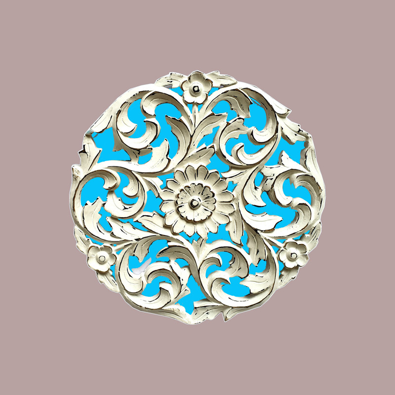 wood craft india wall panal Decorative Showpiece  -  40 cm(Wood, White)