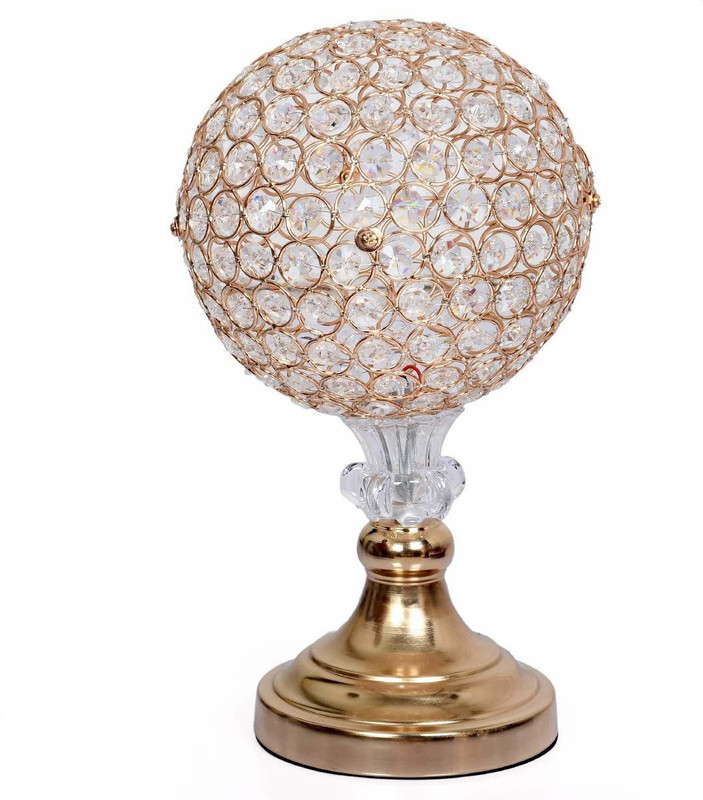 cosmolight Crystal Round Ball Love Table Lamp(15 cm, Multicolor)