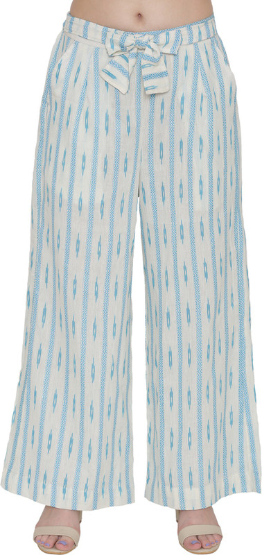 nit naya creation Flared Women Cream Trousers