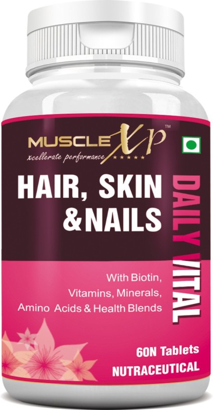 MuscleXP Biotin Hair Skin and Nails Complete Multi with Amino s(60 s)