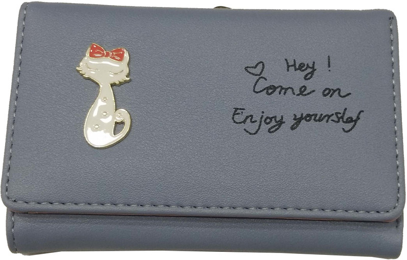 radhe creation Girls Blue Genuine Leather Wallet(10 Card Slots)