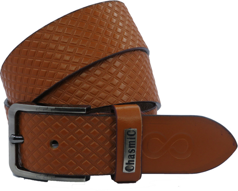 chasmic Men Party, Casual, Formal, Evening Tan Genuine Leather Belt