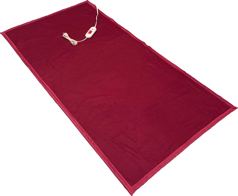 warmzzz Solid Single Electric Blanket(Woollen Blend, Red)