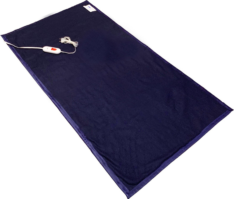 warmzzz Solid Single Electric Blanket(Woollen Blend, Blue)