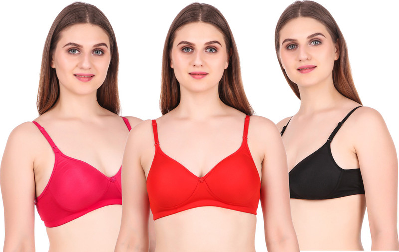 small candy Women Push-up Full Coverage Heavily Padded Bra Women Push-up Heavily Padded Bra(Red)