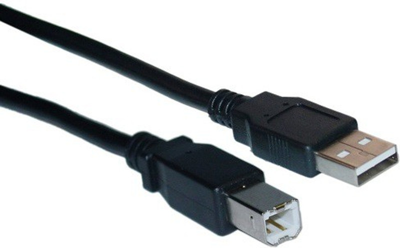 PAC Micro USB Cable 1.5 m 5 ft.USB 2.0 Cable A Male to B Male printer cable(Compatible with printer, scanner, Black)