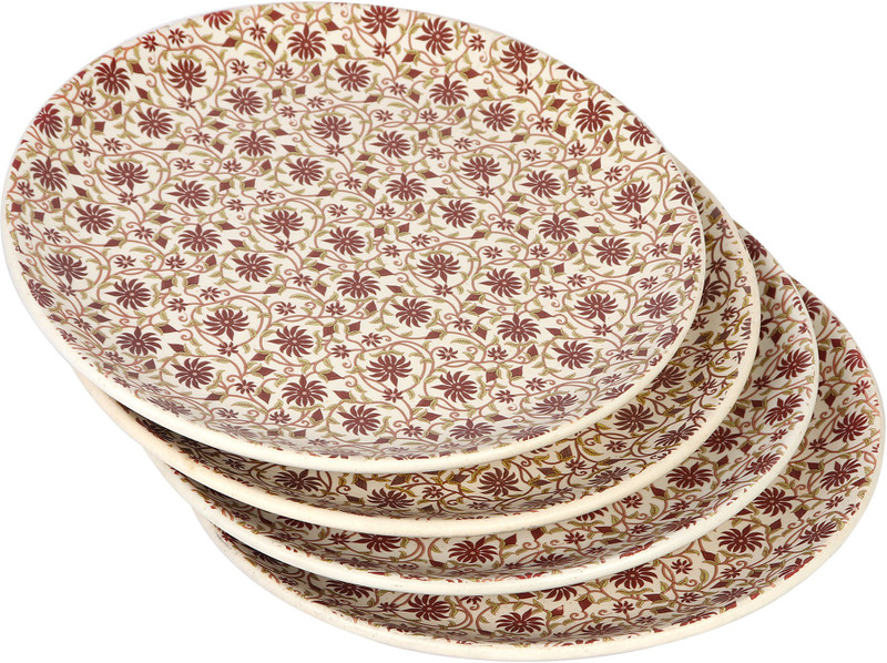 kridha decor KD-15 Pack of 4 Dinner Set(Ceramic)