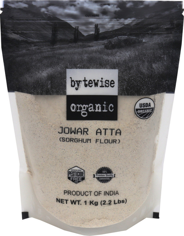 bytewise organic Jowar atta/ Sorghum Flour(1000 g)