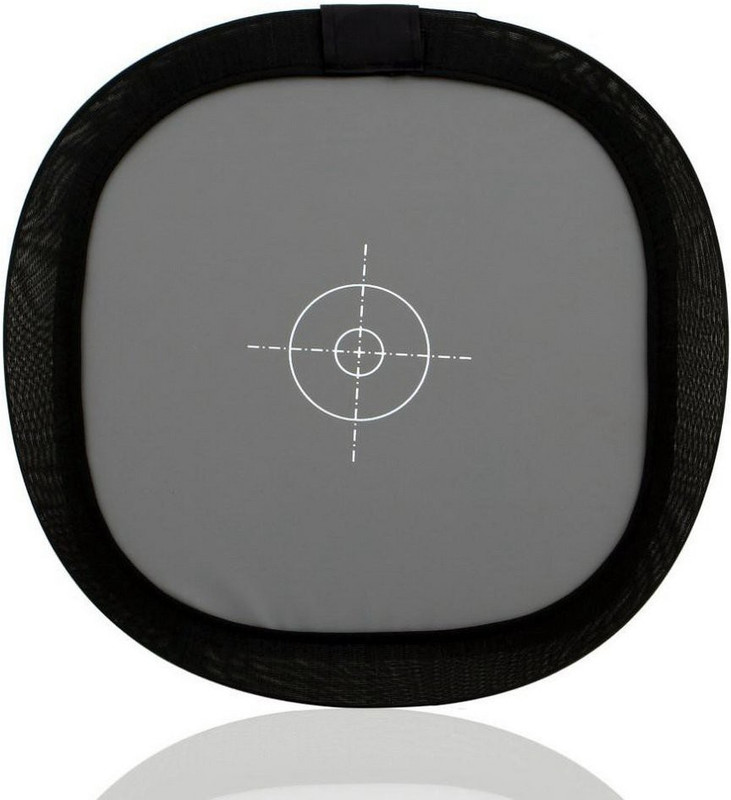 Power Up Gray/White Balance Card, Portable Folded Focus Board Two Sides Double Face 18% Reflector