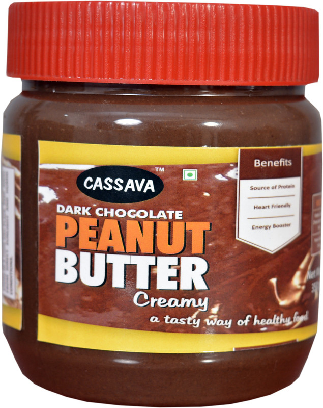 cassava Peanut Butter Dark Chocolate Creamy ( High Protein , High Fiber ) 350 g