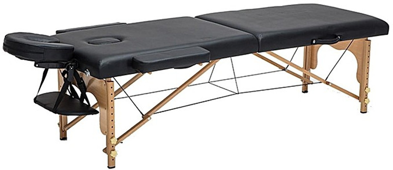 prime health 2 fold wooden Spa tattoo beauty furniture portable foldable massage bed Spa Massage Bed
