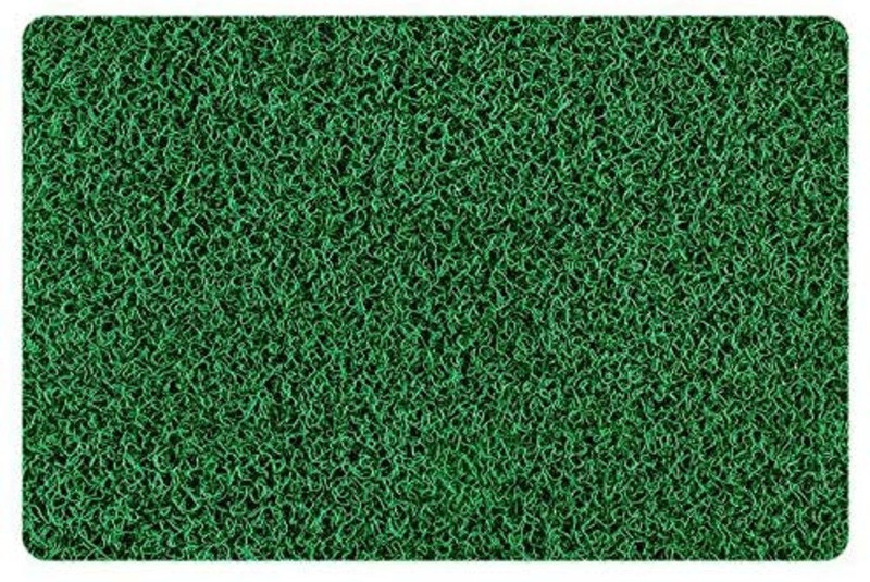 welhome PVC (Polyvinyl Chloride) Door Mat(Green, Medium)