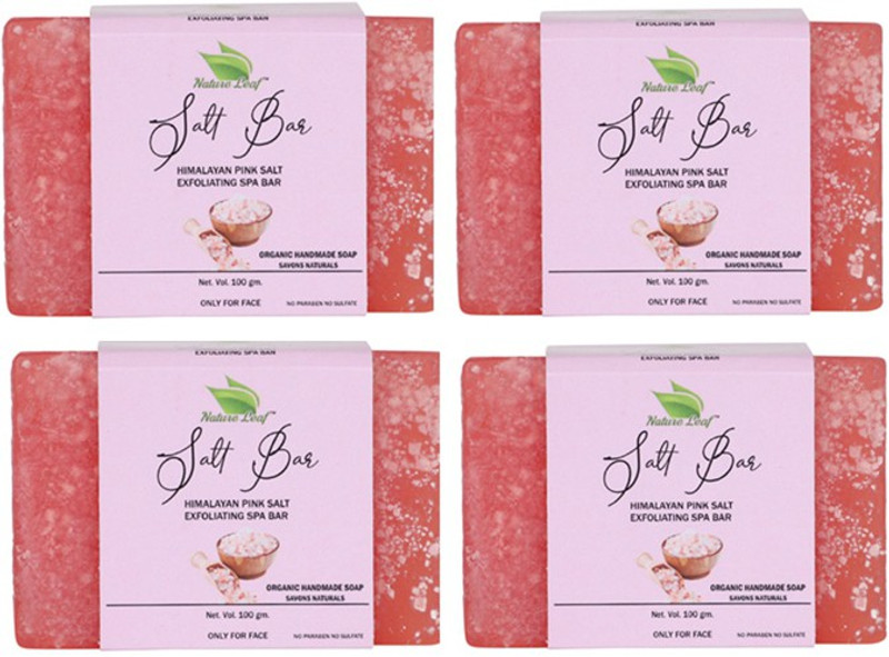 nature leaf Himalayan Pink Salt organic Handmade(4 x 25 g)