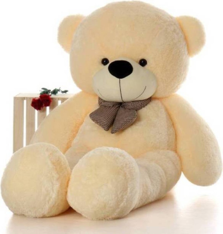 emutz Very Soft 3 Feet Lovable/Huggable Teddy Bear with Heart Neck Bow for Girlfriend Gift/Boy/Girl ,Colors CREAM  - 12 inch(Cream)
