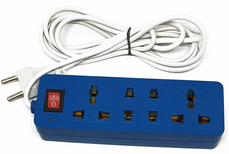 ambert Ambert|4+1 mini power strip with 3.5meter cable length universal socket 4 Socket Surge Protector(Blue, Yellow, Green)