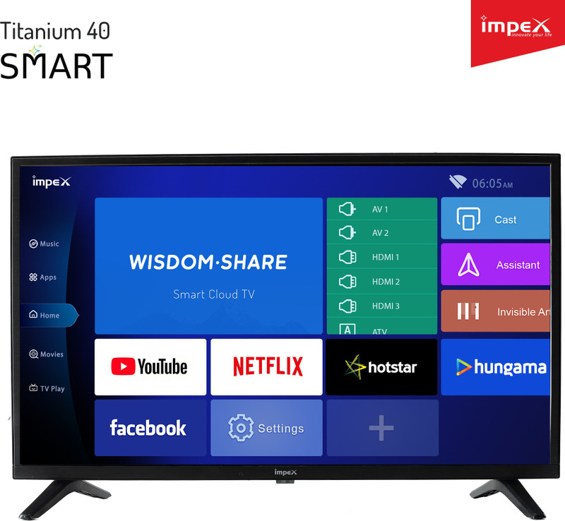 Impex 100cm (39 inch) HD Ready LED Smart Android TV(Titanium 40 Smart) Impex 100cm (39 inch) HD Ready LED Smart Android TV(Titanium 40 Smart)
