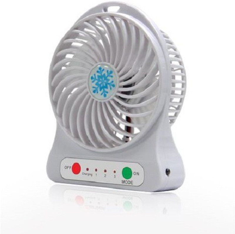 megazone USB Mini Portable Usb Rechargeable 3 Speed Fan ( Colors May Vary) MF-1 Rechargeable Fan(Multicolor)