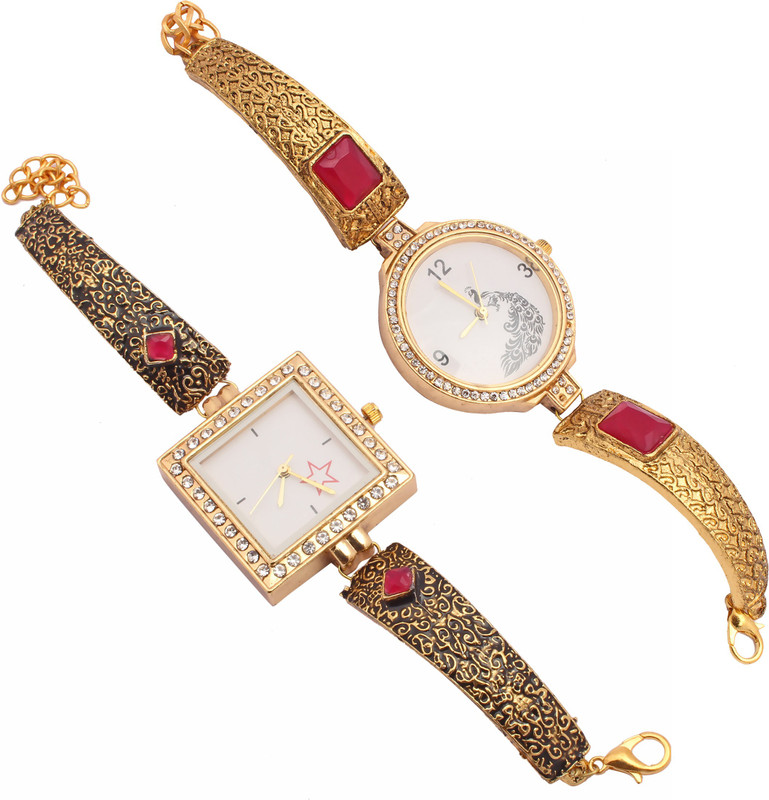smile4ever S4U Jewelry 18 Jewelry Watch For Girls Gift Birthday / Anniversary Antique Gift 18 .CM Analog Watch  - For Girls