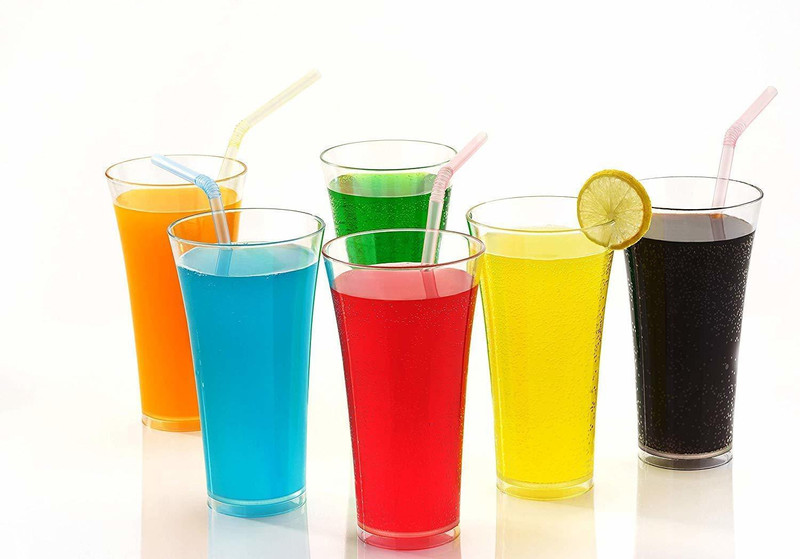 nopex 02 Glass(Plastic, 250 ml, Clear, Pack of 6)