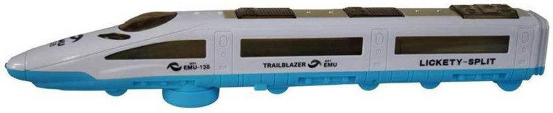 KASCN HIGH QUALITY UNIVERAL HIGH SPEED METRO EXPRESS BULLET TRAIN EMU WITH 3D FLASH LIGHT & MUSIC GIFT TOY FOR KIDS(Blue, White, Pack of: 1)