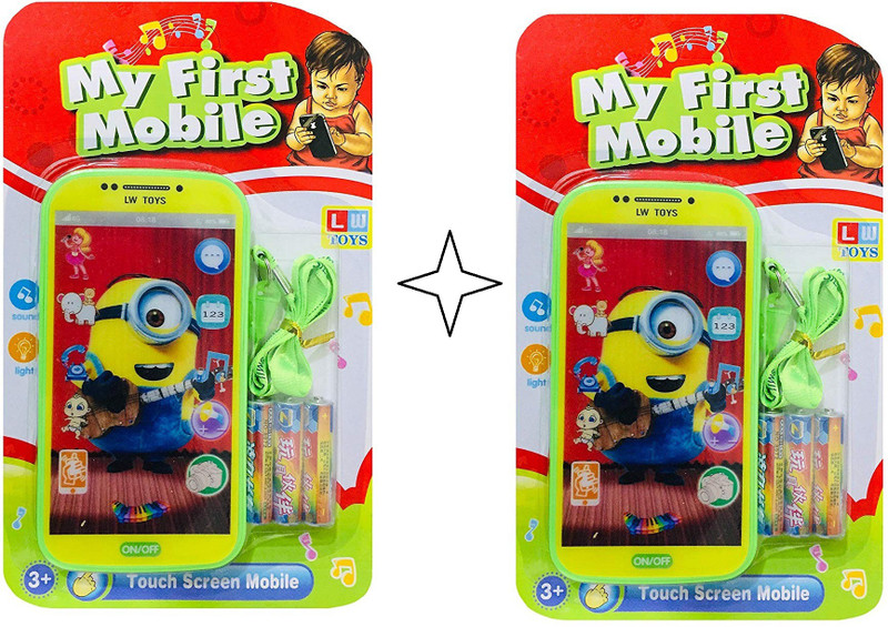 nilkhanth My First Mobile with touch screen feature With Minion combo(Multicolor)