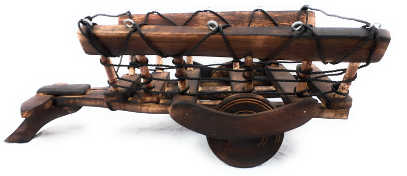 mdwood wooden decorative bogey cart showpic Decorative Showpiece  -  16.5 cm(Wood, Brown)