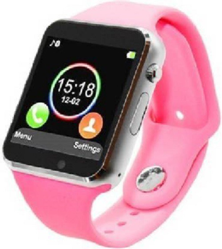 mobifox A1 CALLING SMART WATCH 4G PINK Smartwatch(Pink Strap FREE)