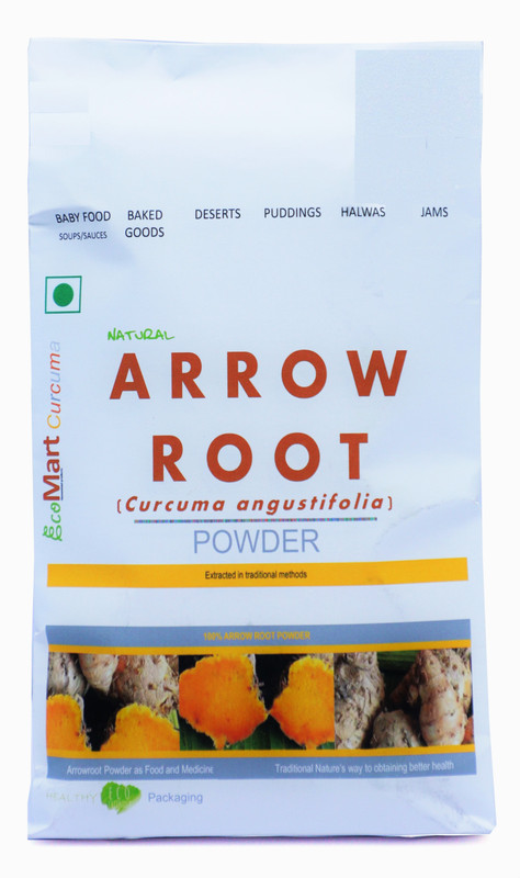 ecomart Natural Yellow Arrowroot Powder (Curcuma Angustifolia)(250 g)