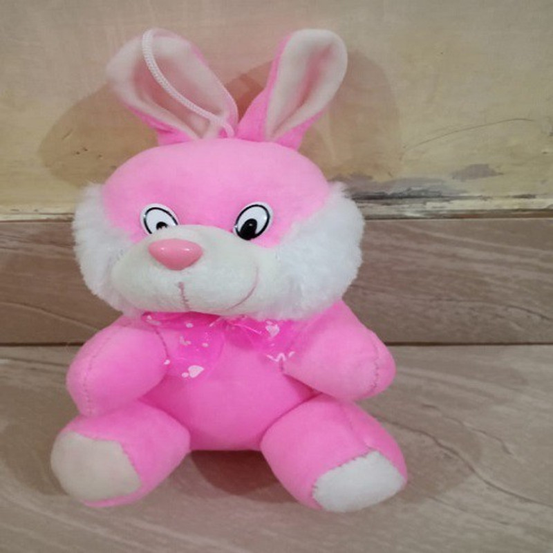 lavya lovely pink rabbit toy for boy / girl Quality Cute & Soft Rabbit (Sitting  - 20 cm(Pink, White)