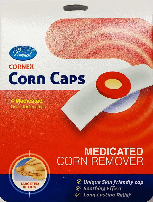 leeford Cornex Corn Plaster Strips Cap (pic of 12)(Brown)