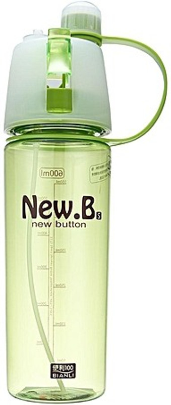 napster New B Sports Spray 600 ml Water Bottle(Set of 1, Green)