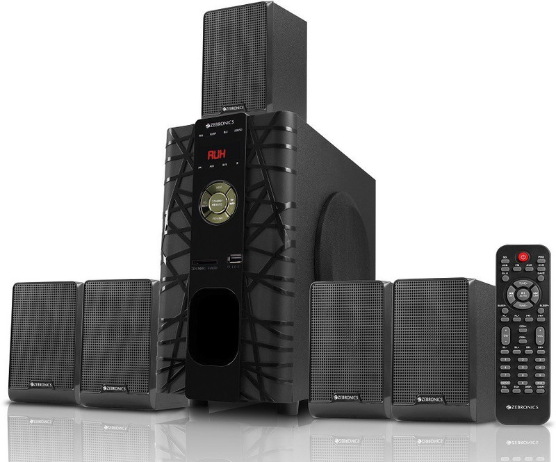 ZEBRONICS ZEB-BT 6590 RUCF 65 W Bluetooth Speaker(Black, 5.1 Channel)