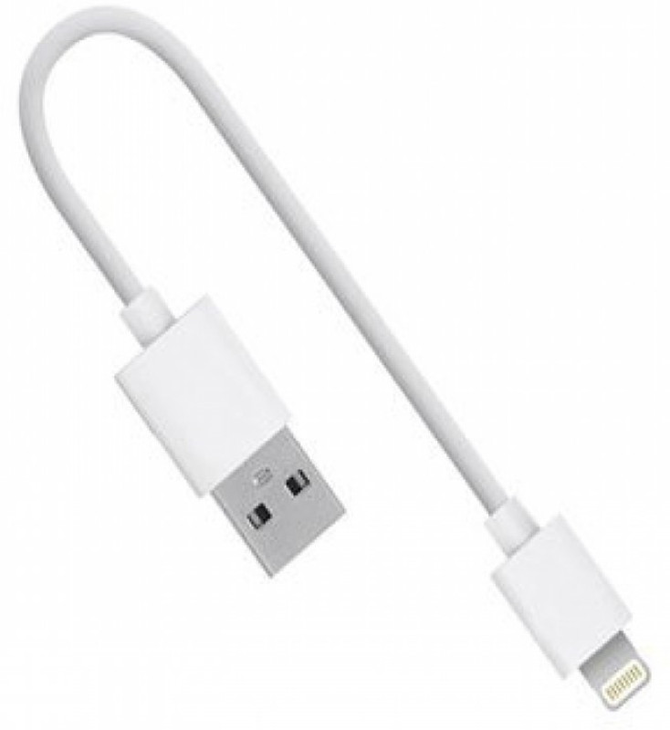 teetos Power Bank Data Cable (Charging) For Iphone 5 5S 6 6S 6 Plus 6S 0.3 m Lightning Cable(Compatible with ios, White)