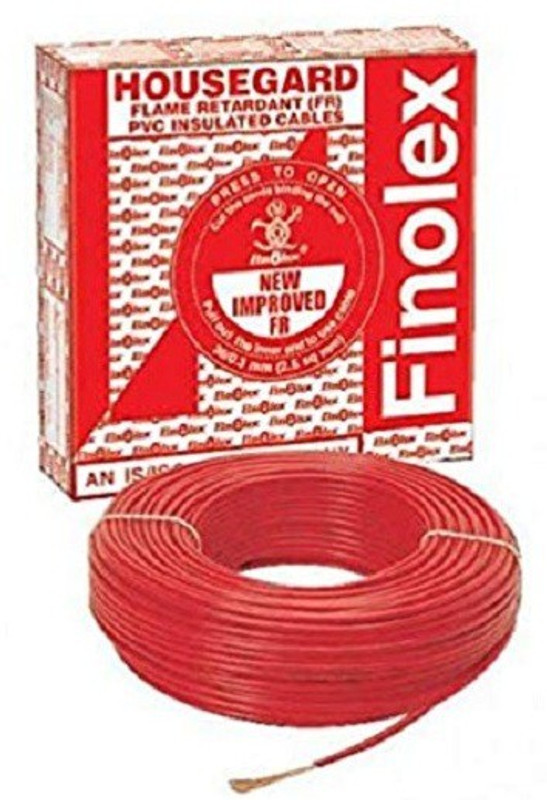 finolex Annealed Copper Red 180 m Wire(Red)