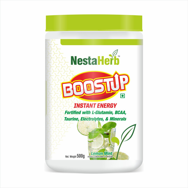 nestaherb BoostUP Hydration Drink(500 g, Lemon Mint Flavored)