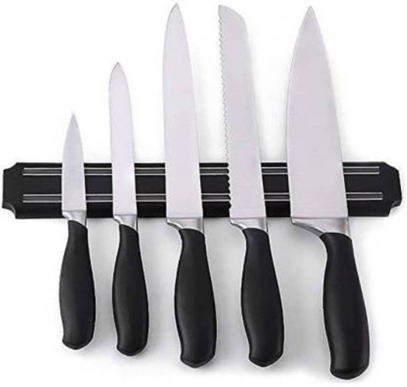 swamatesh Magnetic Strip Kitchen Knife Holder Kitchen Organiser Magnet Kitchen Organiser Magnet Pack of 1(Black)