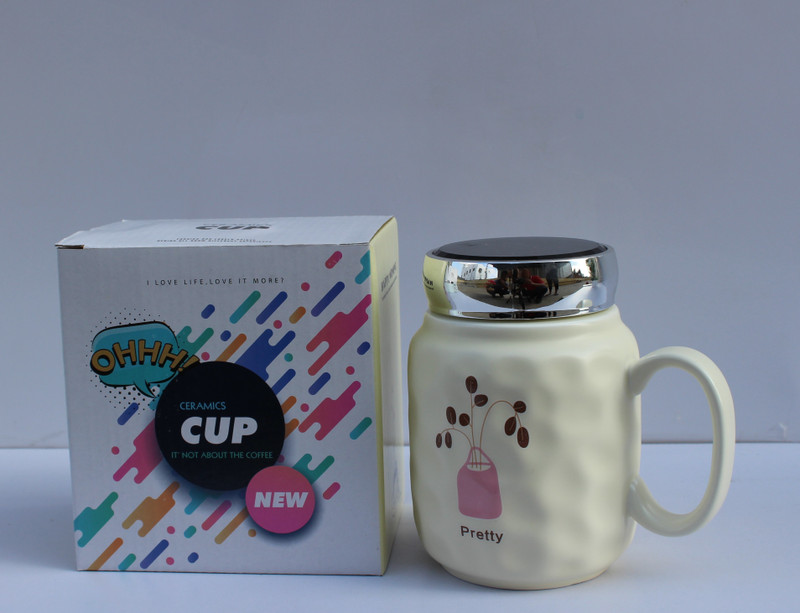 joson ceramic PRETTY MUG Ceramic Mug(350 ml)