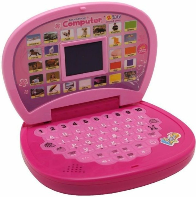 mohini collection Learning ABC and 123 Mini Laptop with LED(Multicolor)