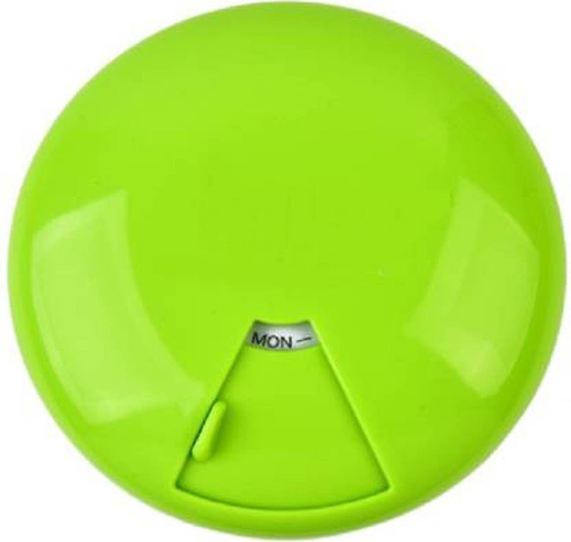 swamatesh 7 days 7 Days weekly Portable pill box Pill Box(Green)