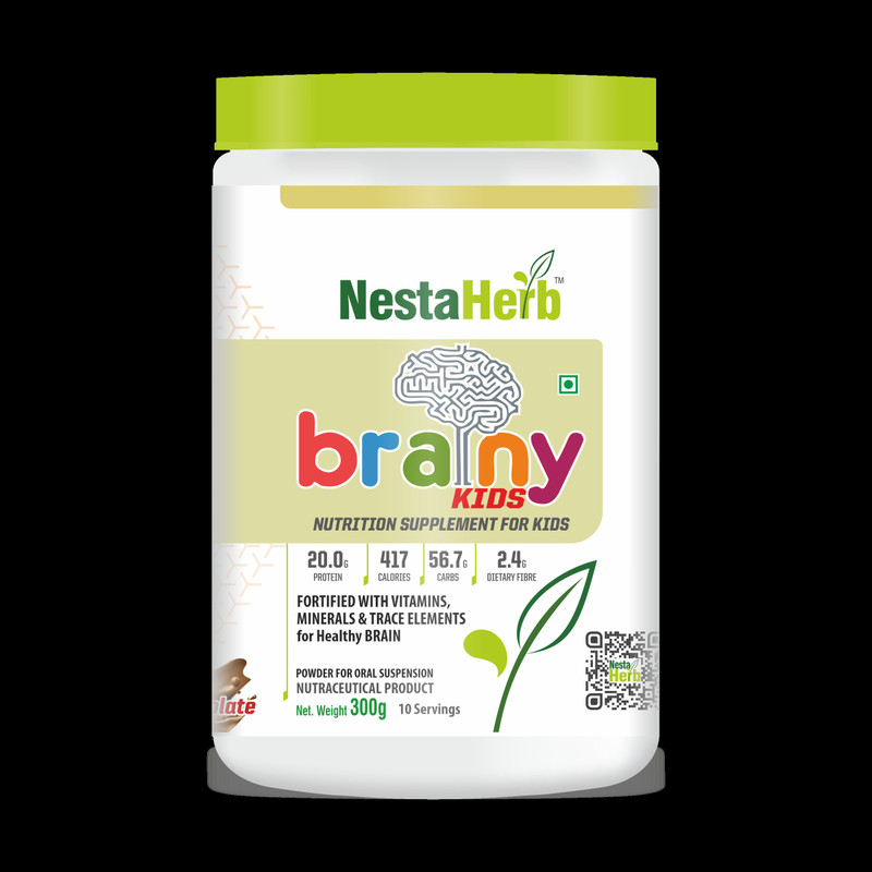 nestaherb Brainy Kids Whey Protein(300 g, Rich Chocolate)