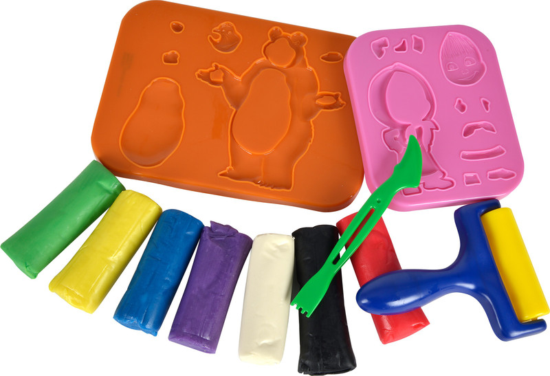 SIMBA Clay Dough Set "Masha and The Bear" Multicolor Putty Toy