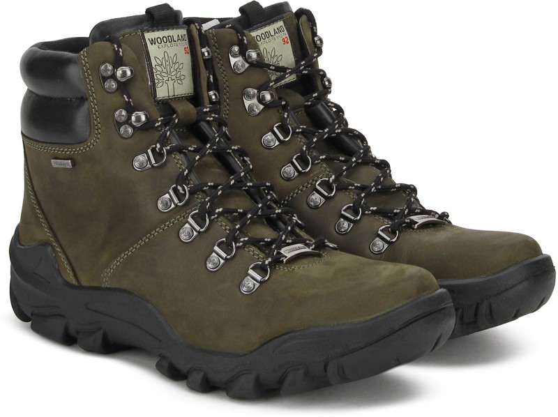 Woodland Boots For Men(Olive)- Buy 