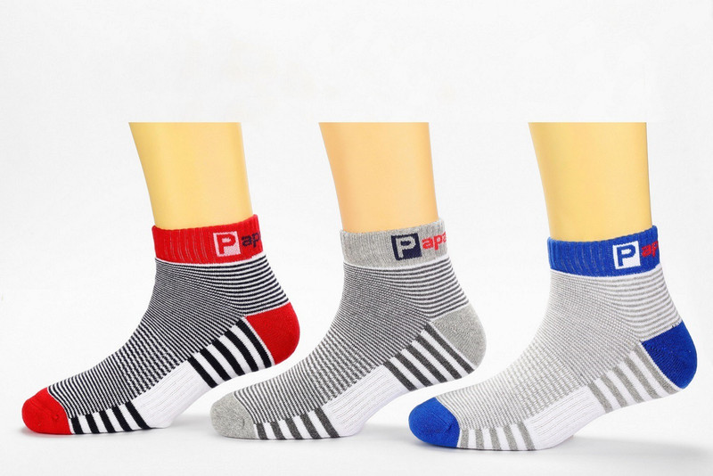 papadukes Men's Striped Ankle Length(Pack of 3)