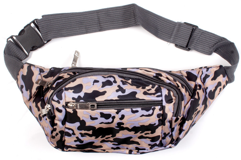b4bags Multipurpose Waist Bag for men and women (WB10515 Black -Beige) Waist Pouch(Black, Beige)