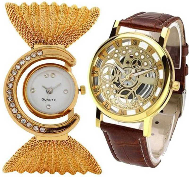 watchsales MultiColor Dial Fancy Strap Combo Analog Analog Watch  - For Men & Women
