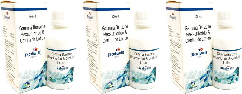 wellona pharma gamma benzene hexachloride and cetrimide anti fungal lotion(300 ml)