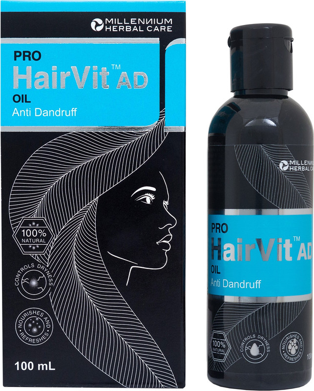 millennium herbal care PRO HAIRVIT AD Anti-dandruff oil Hair Oil(100 ml)